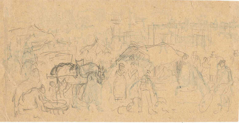 Бехтеев Владимир Георгиевич. Лот из восьми иллюстраций на пяти листах к кн.: Мейн Э. Роман леди Байрон